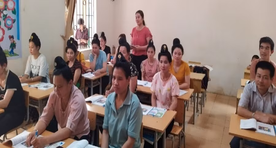 Lớp học đa phần là phụ nữ. Ảnh NTCC.