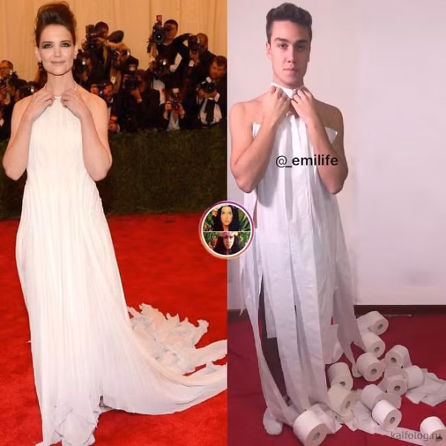 Hơi tốn giấy vệ sinh nhưng có vẻ đẹp hơn bản gốc đấy.