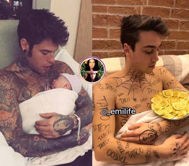 Hình xăm kín người luôn rồi nhé.