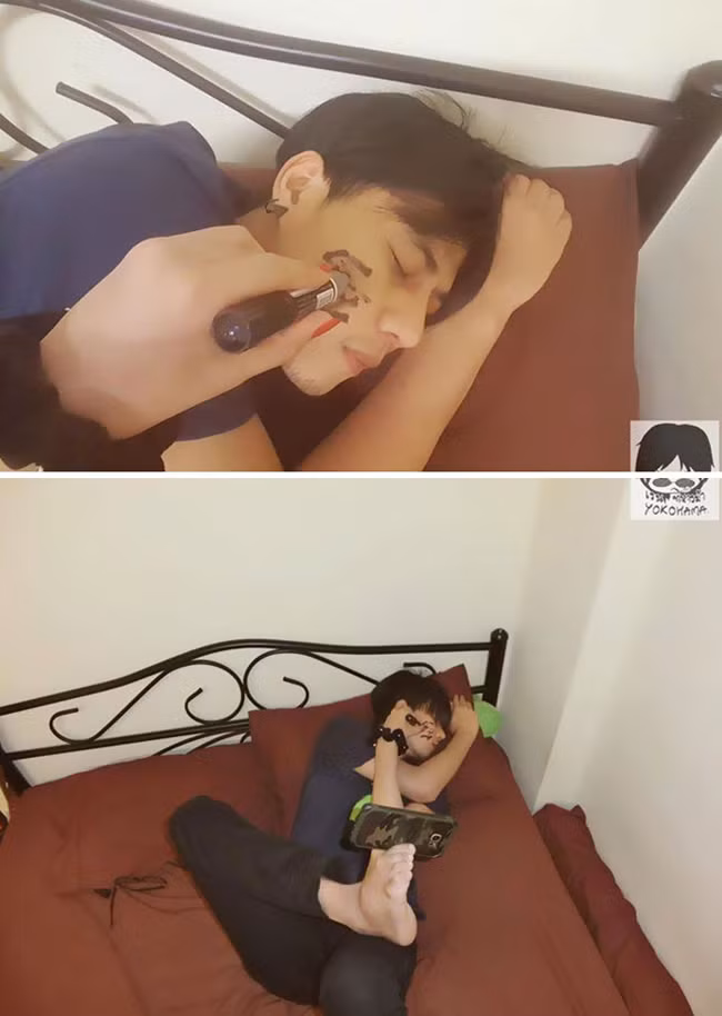 Ngủ thôi mà người yêu cũng không tha các thím ạ.