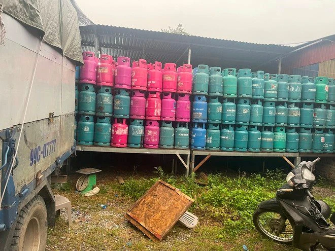 Khu vực nơi sang chiết gas.