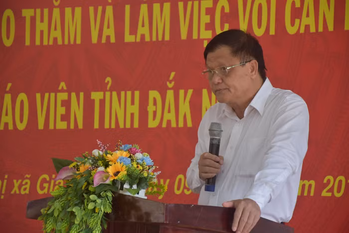 Ông Nguyễn Văn Toàn – Giám đốc Sở GD&ĐT Đắk Nông phát biểu