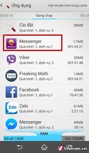 tat ung dung chay ngam android Tắt ứng dụng chạy ngầm trên điện thoại Android tăng tốc, tiết kiệm pin