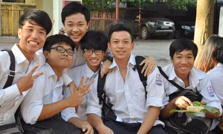 Thí sinh tự tin trước giờ thi tốt nghiệp THPT 2014