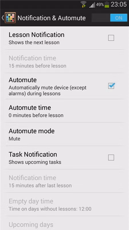Quản lý thời khóa biểu trên điện thoại di động ảnh 4