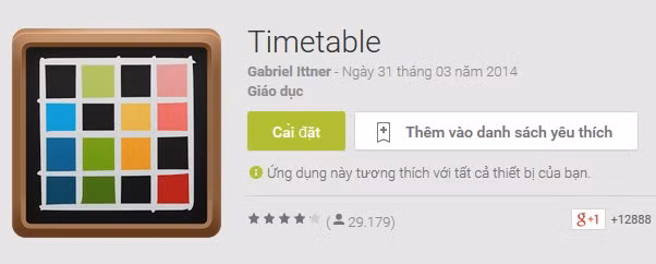 Quản lý thời khóa biểu trên điện thoại di động