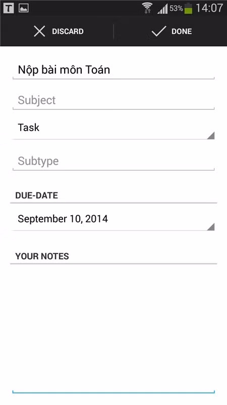 Quản lý thời khóa biểu trên điện thoại di động ảnh 3