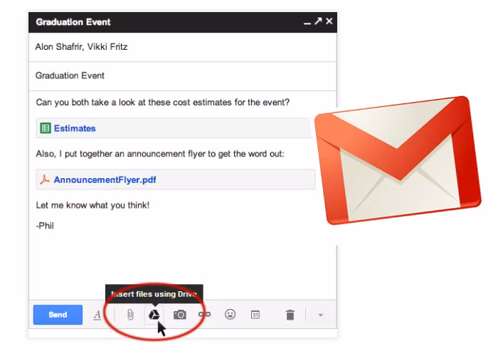 Gmail đã cho phép đính kèm file dung lượng đến 50MB
