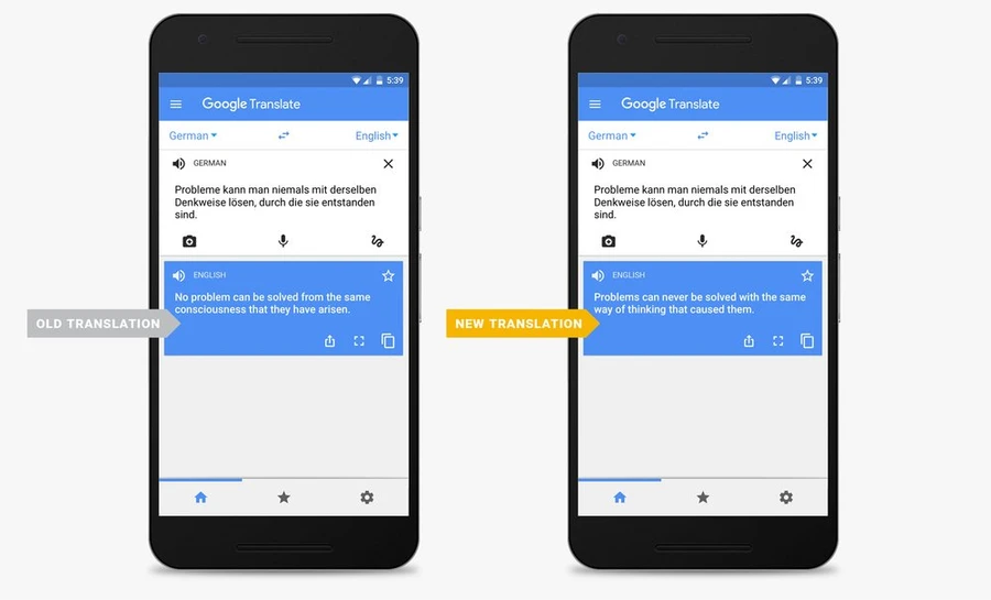 Google Translate dịch ngày càng chính xác và tự nhiên hơn