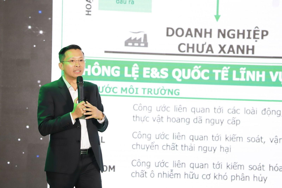CEO MB chia sẻ về cách thức doanh nghiệp có thể tiếp cận tín dụng xanh từ các lĩnh vực xanh và chưa xanh. CEO MB chia sẻ về cách thức doanh nghiệp có thể tiếp cận tín dụng xanh từ các lĩnh vực xanh và chưa xanh.