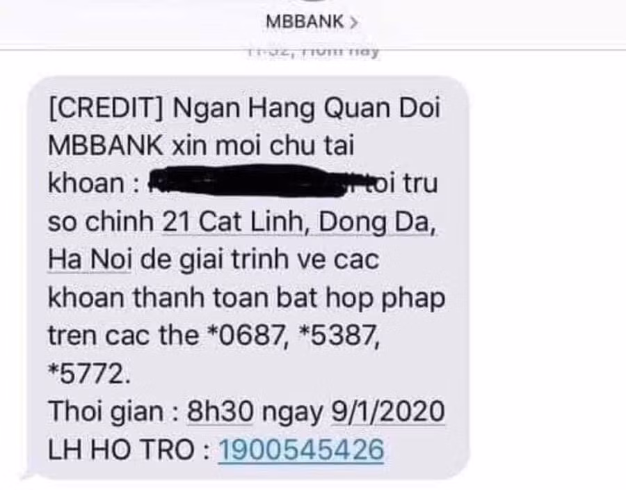 Hình ảnh khách hàng MB đăng tải trên mạng xã hội.