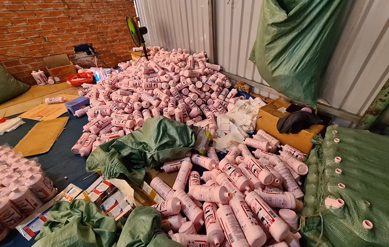 Một góc hiện trường.