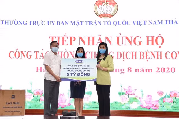 Vinamilk xuat khau an tuong va 