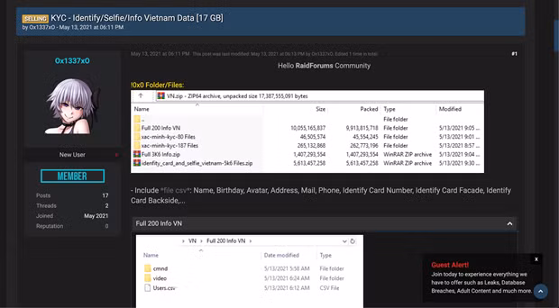 Hang ngan chung minh nhan dan Viet Nam bi rao ban cong khai tren mang hinh anh 2