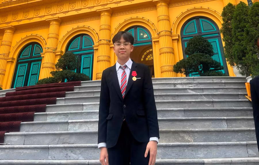 Phạm Nguyễn Minh Tuấn – Huy chương Vàng Hóa học quốc tế năm 2022. Ảnh NC.