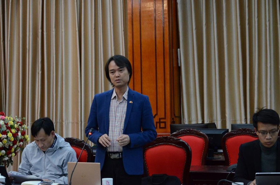 Chia sẻ của đại diện Vụ giáo dục Tiểu học, Bộ GD&ĐT. Ảnh Ngô Chuyên. Chia sẻ của đại diện Vụ giáo dục Tiểu học, Bộ GD&ĐT. Ảnh Ngô Chuyên.