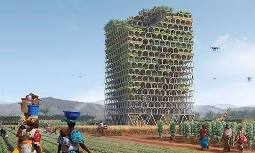 Tòa nhà chọc trời dành riêng cho vùng sa mạc châu Phi.