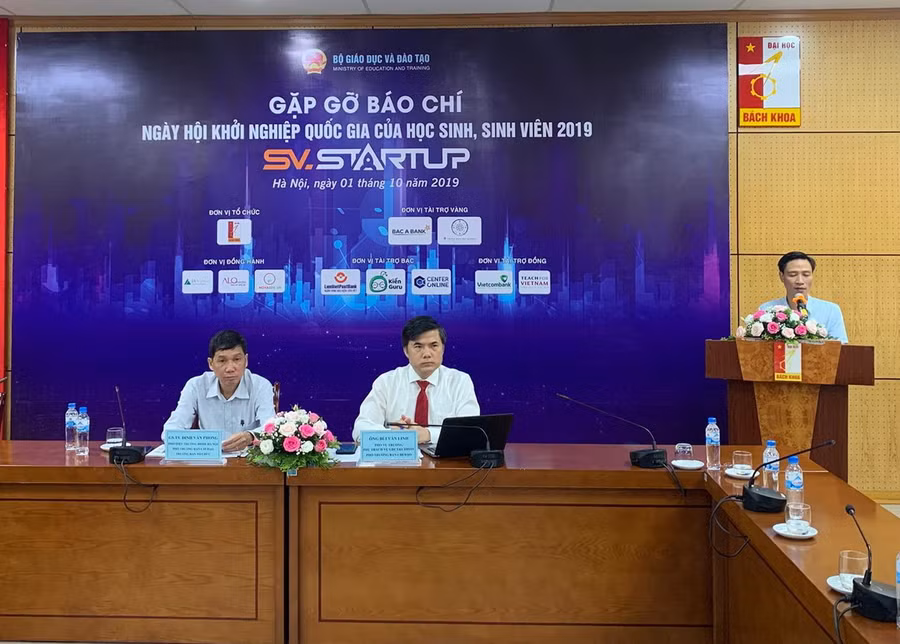 Họp báo thông tin về Ngày hội khởi nghiệp quốc gia của học sinh, sinh viên 2019.