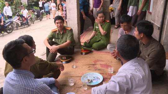 Công an Hưng Yên làm việc với gia đình nạn nhân