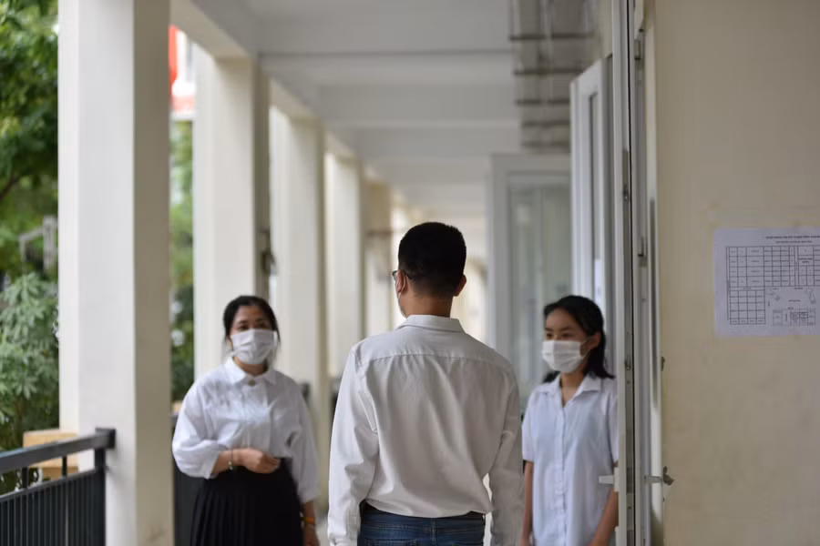 Ghi nhận tại điểm thi Trường THCS Nguyễn Du, buổi diễn tập đã thực hiện tốt các yêu cầu đặt ra.