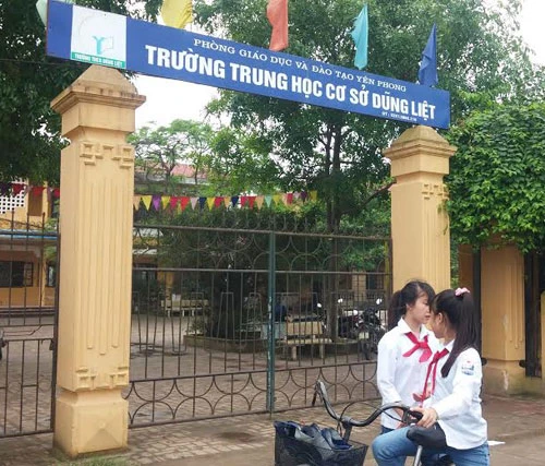 Trường THCS Dũng Liệt (Yên Phong, Bắc Ninh) chỉ có 4/22 giáo viên dự thi trúng tuyển.