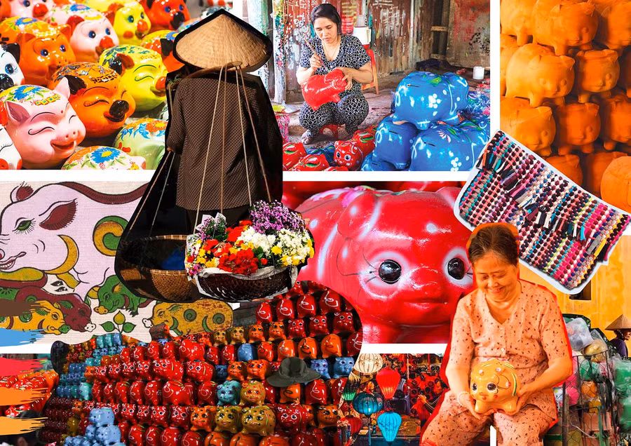 “ỦN ỈN" của Trần Bảo Hà và Tô Hồng Minh Tiến lấy cảm hứng từ chú heo đất gần gũi, thân thương với mỗi người Việt Nam.