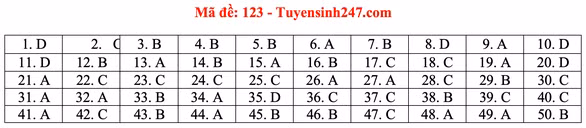 Gợi ý bài giải môn toán thi tốt nghiệp THPT 2020 - Ảnh 24.