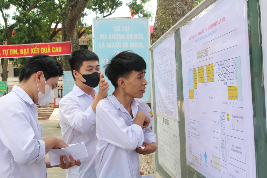 Thí sinh đến sớm xem lại số phòng thi môn ngoại ngữ chiều 29/6. Thí sinh đến sớm xem lại số phòng thi môn ngoại ngữ chiều 29/6.