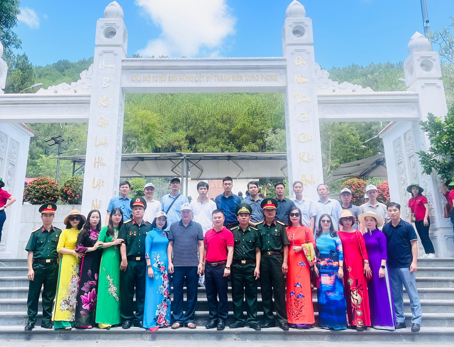 Ông Tạ Việt Hùng – Giám đốc Sở GD&ĐT (hàng đầu, thứ bảy từ trái sang) cùng cán bộ công chức Sở GD&ĐT tại Khu di tích Ngã ba Đồng Lộc. Ông Tạ Việt Hùng – Giám đốc Sở GD&ĐT (hàng đầu, thứ bảy từ trái sang) cùng cán bộ công chức Sở GD&ĐT tại Khu di tích Ngã ba Đồng Lộc.