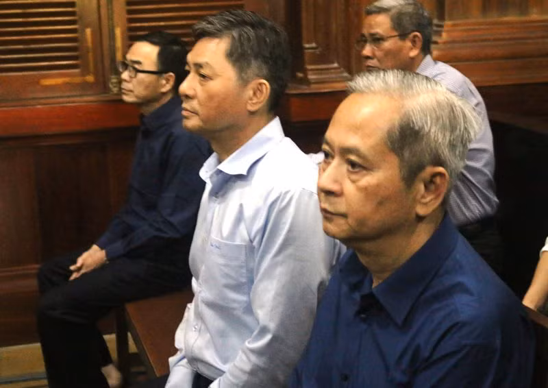 Bị cáo Tín tại phiên tòa