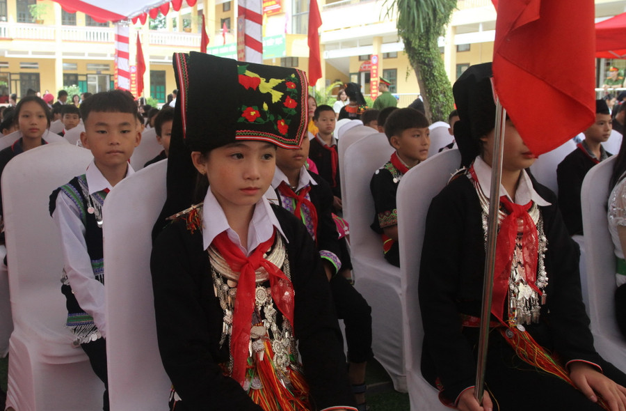 Học sinh Trường PTDTNT THCS huyện Văn Yên, Yên Bái.