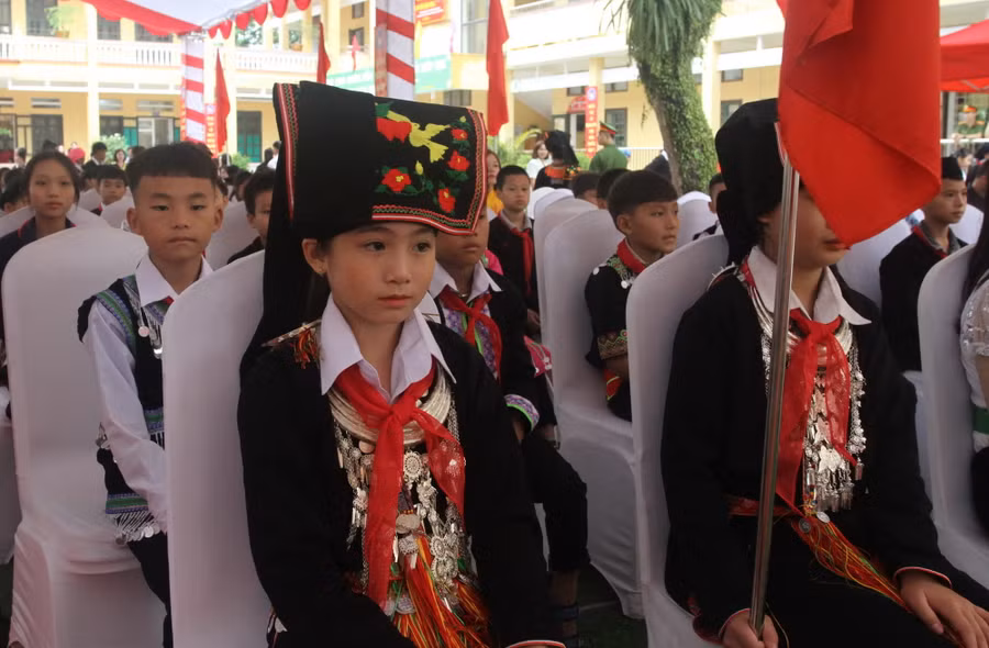 Học sinh Trường PTDTNT THCS huyện Văn Yên, Yên Bái.