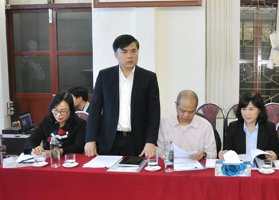 Ông Bùi Văn Linh phát biểu tại buổi làm việc