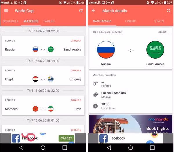 Ứng dụng không thể thiếu trên smartphone trong mùa World Cup ảnh 3