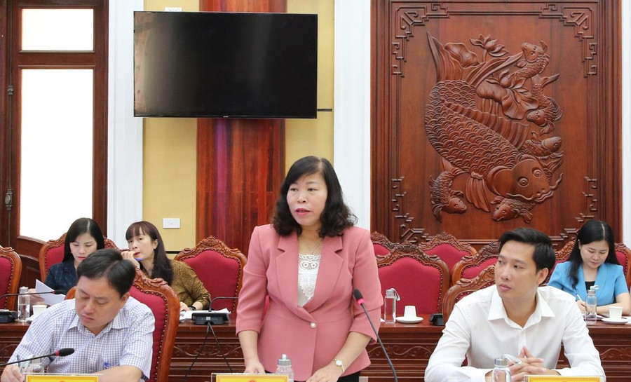 Đại diện lãnh đạo Sở GD&amp;ĐT Bắc Ninh phát biểu tại Hội nghị.