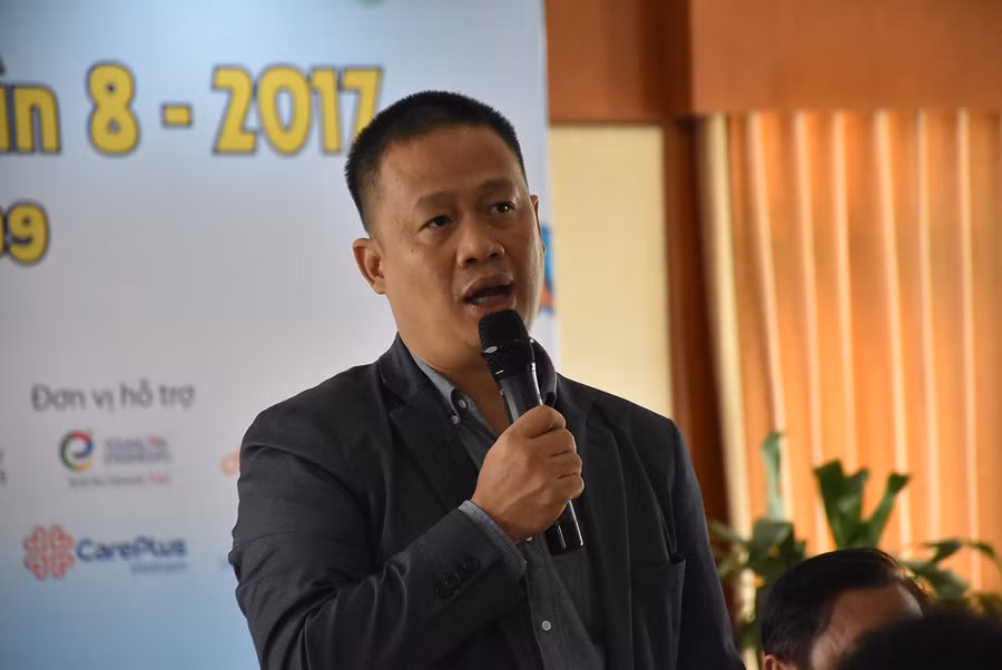 Ông Vũ Xuân Đức - Phó Tổng giám đốc Công ty Phú Mỹ Hưng - chia sẻ tại buổi họp báo