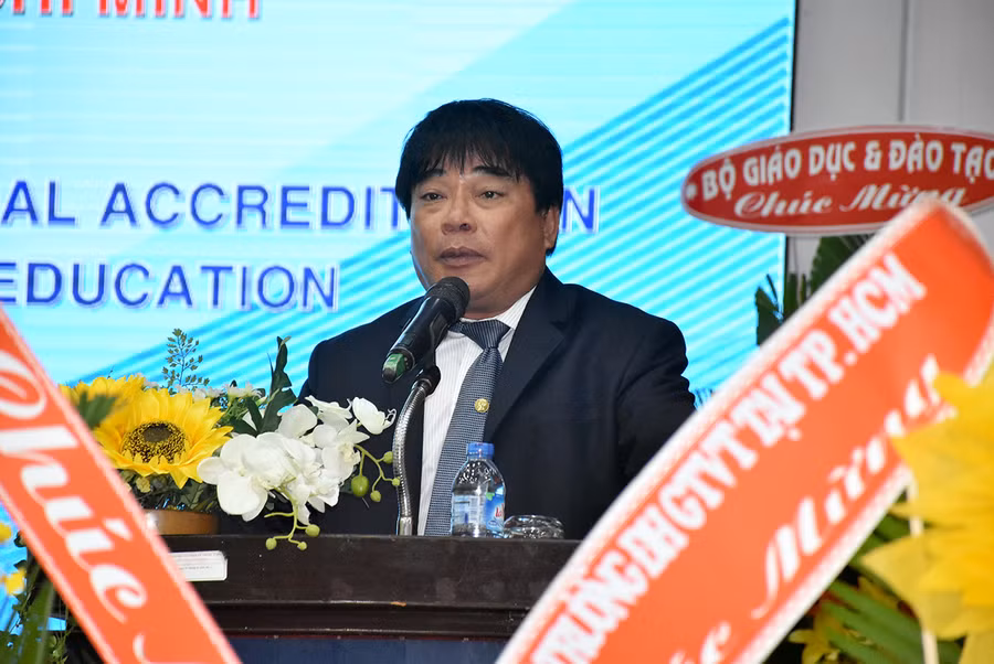 PGS.TS Đỗ Văn Dũng - Hiệu trưởng HCMUTE - chia sẻ về thành quả đạt được của nhà trường