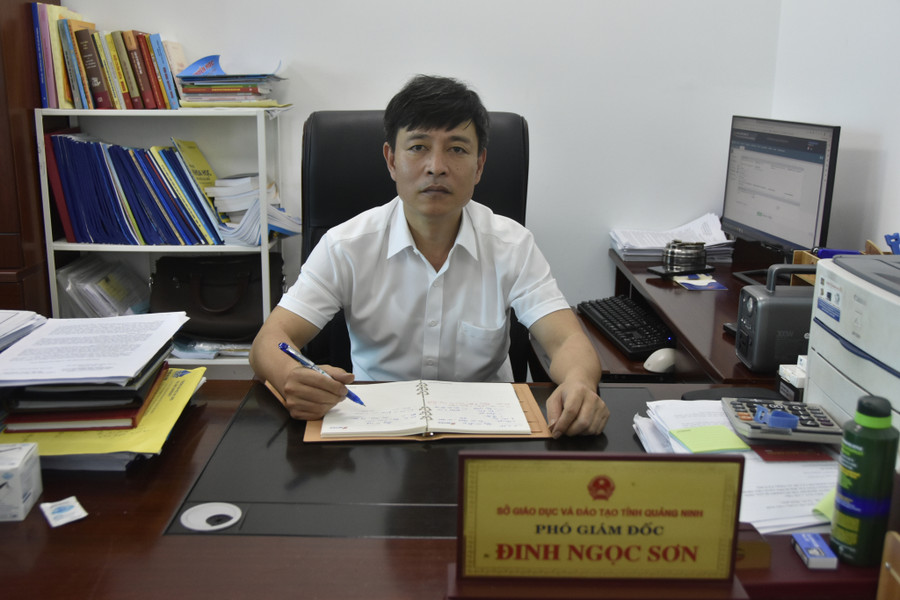 Ông Đinh Ngọc Sơn, Phó Giám đốc Sở GD&ĐT Quảng Ninh. Ông Đinh Ngọc Sơn, Phó Giám đốc Sở GD&ĐT Quảng Ninh.