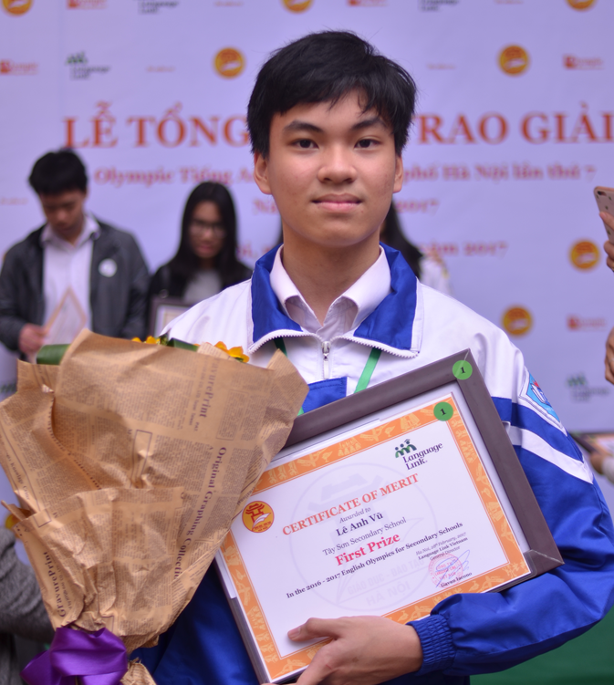 Em Lê Anh Vũ – HS trường THCS Tây Sơn - 1 trong 11 thí sinh giành ngôi vị quán quân tại cuộc thi Em Lê Anh Vũ – HS trường THCS Tây Sơn - 1 trong 11 thí sinh giành ngôi vị quán quân tại cuộc thi