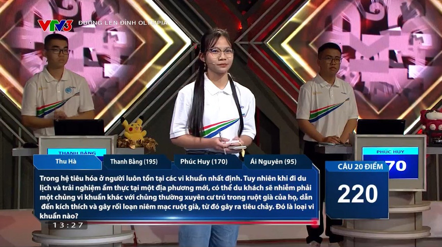Thu Hà là người dẫn đầu trong 3 phần thi đầu tiên. Thu Hà là người dẫn đầu trong 3 phần thi đầu tiên.