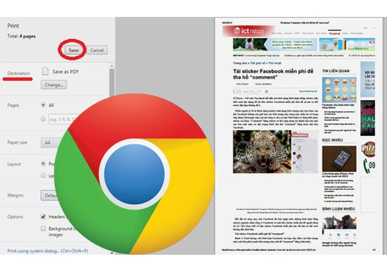 Lưu trang web trên Chrome thành file PDF