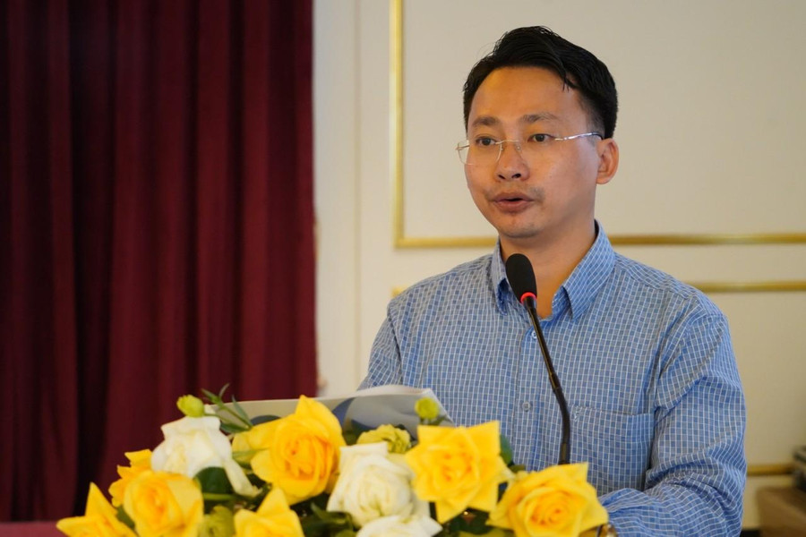 Ông Trần Trung Hiếu - Phó Giám đốc Sở Du lịch Hà Nội phát biểu tại Hội nghị. Ông Trần Trung Hiếu - Phó Giám đốc Sở Du lịch Hà Nội phát biểu tại Hội nghị.