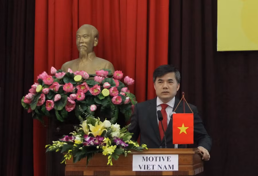 Ông Bùi Văn Linh phát biểu tại sự kiện