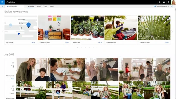 OneDrive bổ sung tính năng tương tự Google Photos