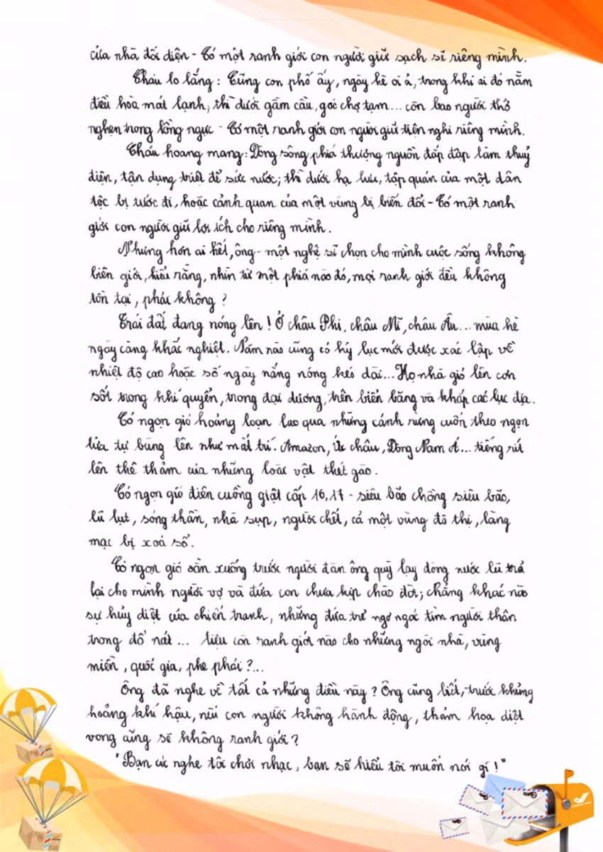 Nam sinh Hà Nội đạt giải Nhất cuộc thi viết thư quốc tế UPU ảnh 3