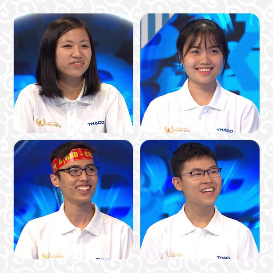 Các thí sinh: Nguyên Hải, Việt Hà, Hoàng Anh, Ngọc Linh Các thí sinh: Nguyên Hải, Việt Hà, Hoàng Anh, Ngọc Linh