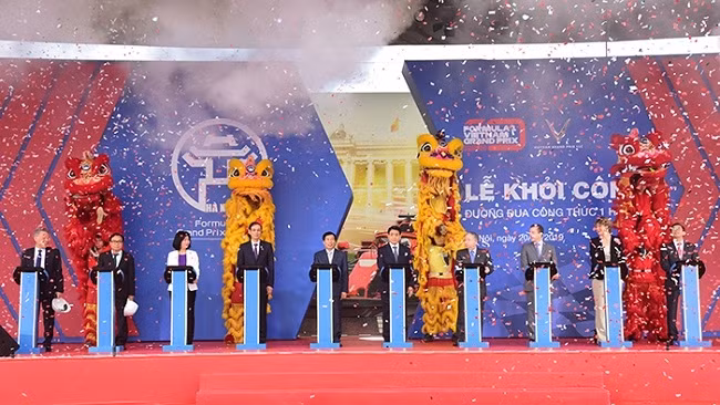 Lễ khởi công xây dựng đường đua công thức 1 Hà Nội.