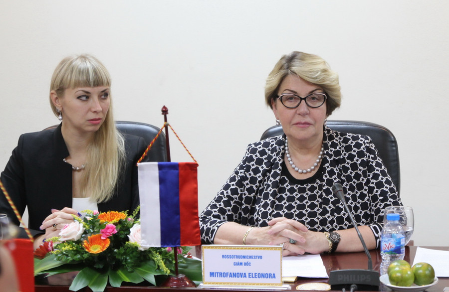 Bà Mitrofanova Eleanora- Giám đốc Cơ quan Hợp tác LB Nga