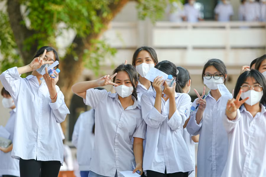 Thí sinh Bắc Giang bày tỏ quyết tâm đạt điểm cao tại kỳ thi tuyển sinh vào lớp 10.