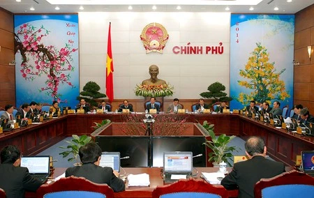 Thủ tướng Nguyễn Tấn Dũng chủ trì Phiên họp Chính phủ thường kỳ tháng 1/2014